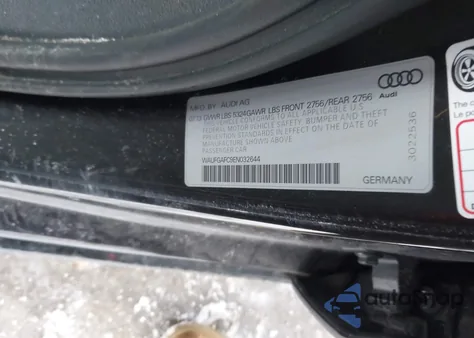 2014 Audi A6 3.0T Premium Plus из США, поврежденный, VIN WAUFGAFC9EN032644